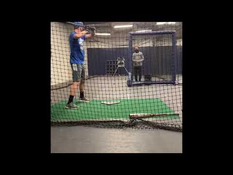 Video of Hitting film at Augustana University indoor facility