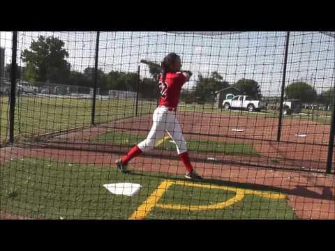 Video of July 2016 Sabrina hitting & fielding skills