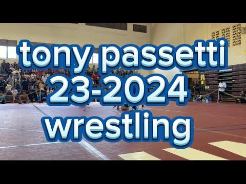 Video of tony passetti 2023-2024 wrestling season highlights (full)