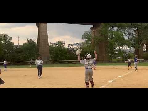 Video of Miller Gauss ‘24 - Doubling up runner at first from CF during Battle of the Boroughs 2023