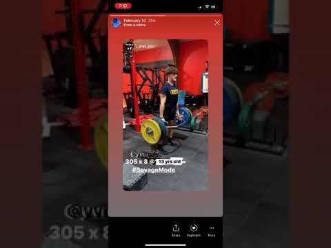 Video of Dead lift -305 LBS x 8