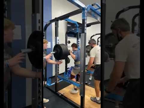 Video of New Max Hit RB Howie Shiner Class of 2024 Squats 535 !!