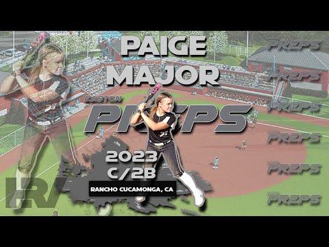 Video of 2023 Paige Major Softball Skills Video