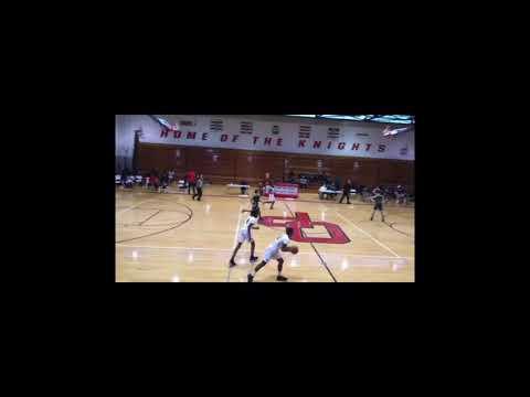 Video of #5 Joshua Hayes clips Oak Park High School (Red and White jersey)