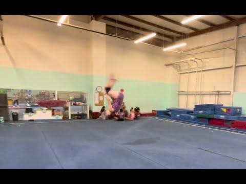 Video of Front through - Round off Layout Tumbling Pass