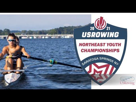 Video of 2021 USRowing Northeast Youth Championships: Race starts at 1hour, 54 minutes