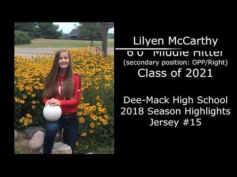 Video of Lilyen McCarthy 2018 Dee-Mack Highlight Video