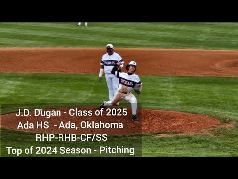 Video of JD Dugan Class of '25 - Pitching Highlights Top of '24 Season 