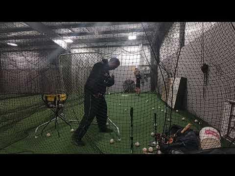 Video of Hitting Practice 1/13