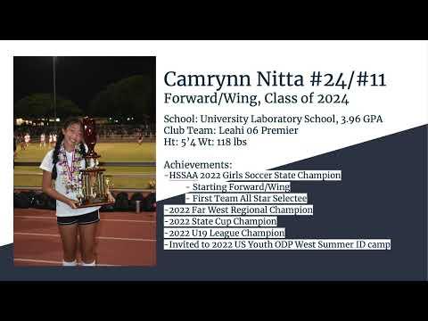 Video of Camrynn Nitta; 2022 Summer Highlight Video