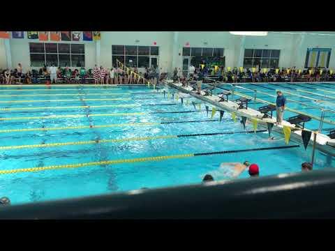 Video of 1:56.75 on 200Fly Finals Lane5. January 2019