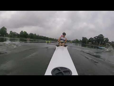Video of I'm bow seat, pink hat. 800m race piece