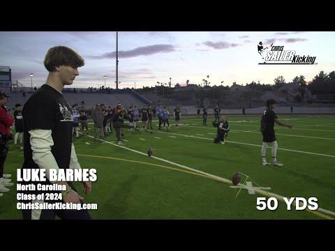 Video of Luke Barnes- Kicker/Punter
