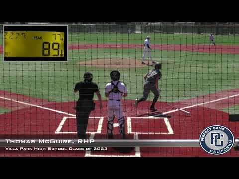 Video of Thomas McGuire Prospect Video, RHP, Villa Park High School Class of 2023 Boris Classic