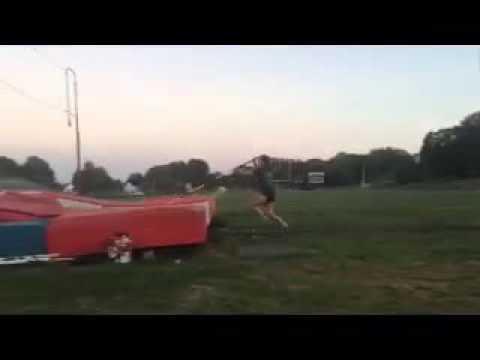 Video of Olivia Pease Pole Vault Practice with Coach Doug at Patriot Pole Vault Club
