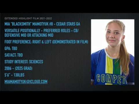 Video of Mia Mamotyuk - 2021/22 Highlights 