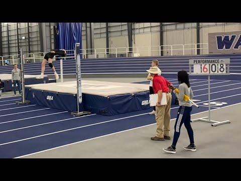 Video of High jump 6'8 indoor