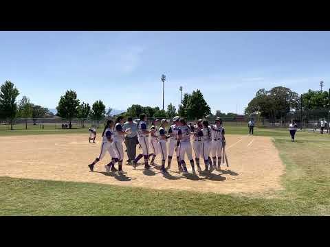 Video of High School Play Off Game Hitting the ball hard