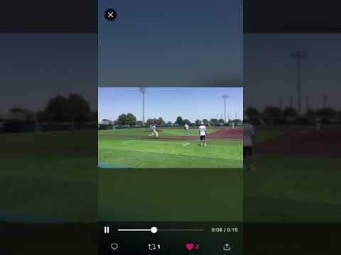 Video of Single in championship game, advancing on the throw