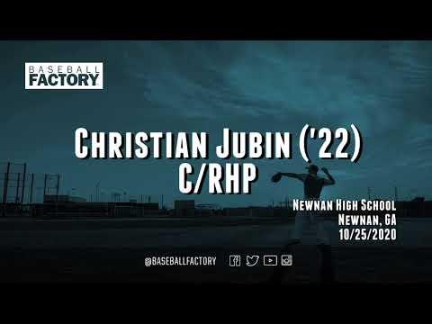 Video of CHRISTIAN JUBIN | 2022 | C RHP | Baseball Factory Highlight Video