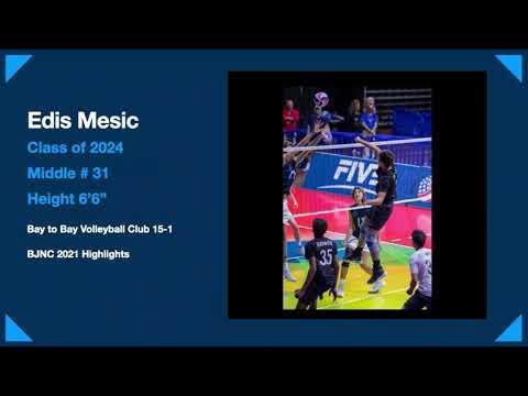 Video of Edis Mesic Highlights [Bay to Bay 15-1 MH] 2921 USAV BJNC | The Harker High School '24