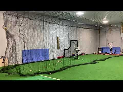 Video of Nick Aown Hitting Off T in Cage 5/31/2020