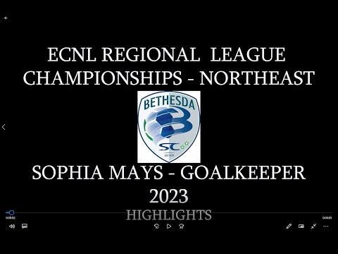 Video of 2022 Sophia Mays ECNL Regional League Championships - Northeast