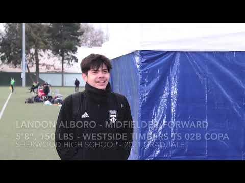 Video of Landon Alboro - Oregon - 2021 Graduate- Midfielder/Forward