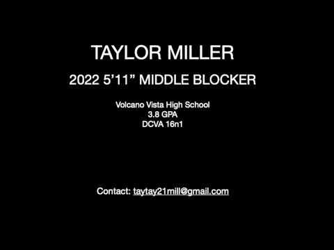 Video of Taylor Miller 2022 5'11 MB
