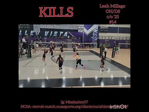 Video of Leah Millage, OH/DS, c/o '25 -day 2 of White tank tournament (game 1 only)