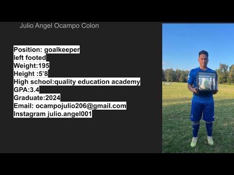 Video of Julio Angel (Class of 2024) - Recruiting Soccer Highlight Video goalkeeper 