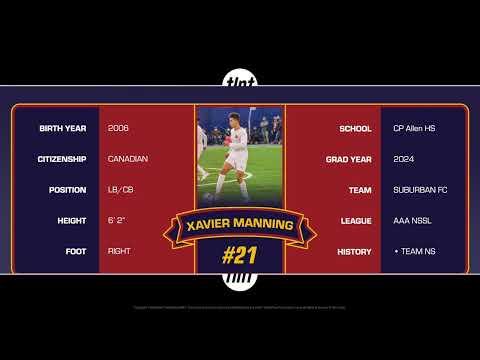 Video of Xavier Manning Highlight Reel 2022