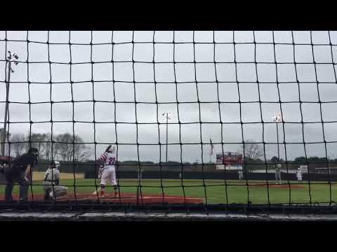 Video of Freshman Year first complete varsity game 3 hits 2 runs