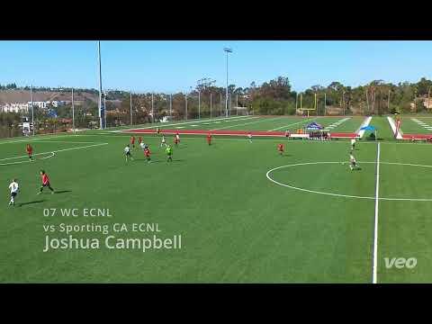 Video of Joshua Campbell 2023 West Coast ECNL Fall Highlights