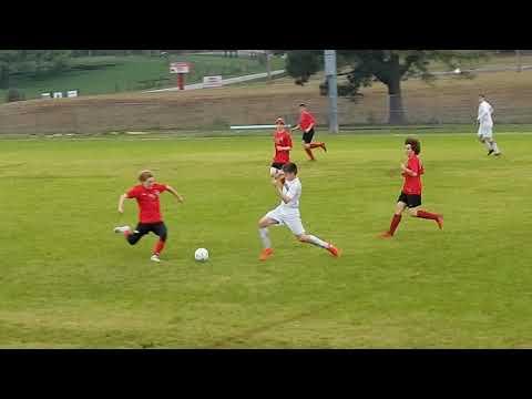 Video of Matthew S. Fuller, red jersey #2, unedited soccer video #2/2:02