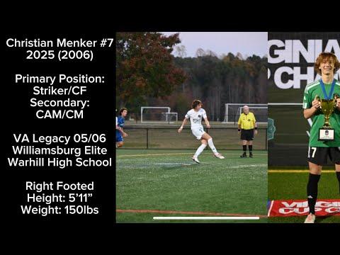 Video of Christian Menker Soccer Highlights #1