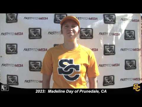 Video of 2023 Madeline Day Catcher and First Base Softball Skills Video - Ca Sunctas