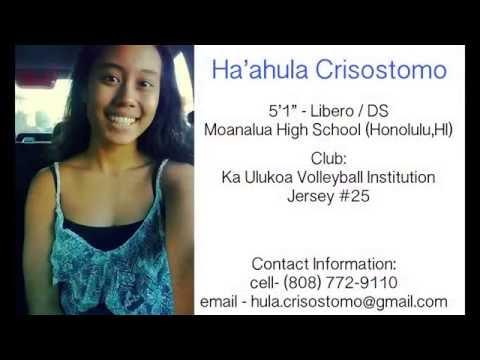 Video of Ha'ahula Crisostomo C/O 2018 Volleyball Highlights pt.2