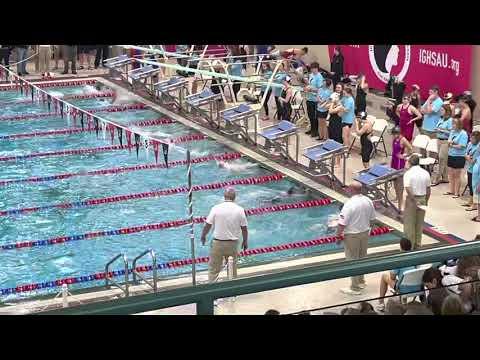 Video of 100 fly high school state 2022