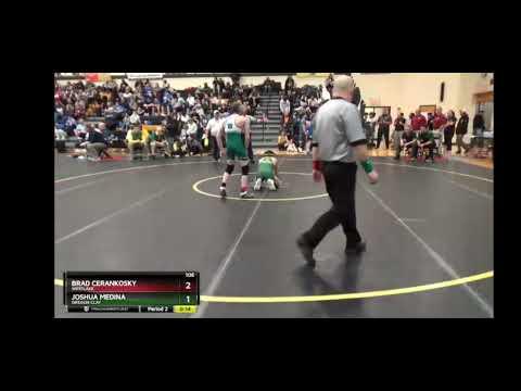 Video of Cerankosky (Westlake) v Medina (Oregon Clay), OHSAA D1 Perrysburg District, Quarter Final [106 lbs]