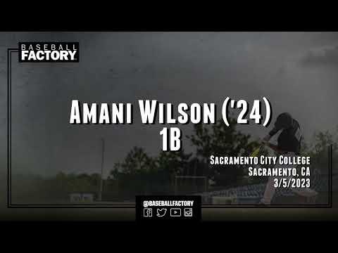 Video of Amani Wilson '24 R/R 1st base