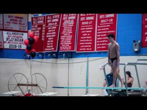 Video of TYLER ROBIE-1M diving, 2020-2021, second dive season, highlight reel