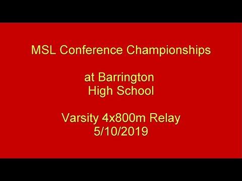 Video of MSL Conference 4x800m Championship 2019