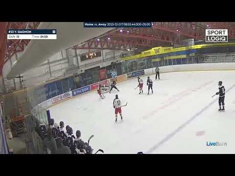 Video of About Yoan Gagnon #22 (2 games) 6G and 3P.