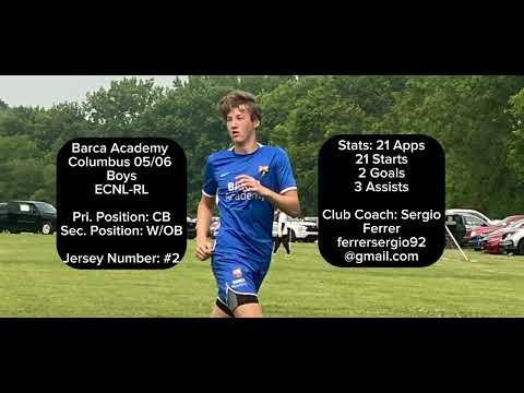 Video of 22-23 Club Season Highlights - Mark McCloskey 2024