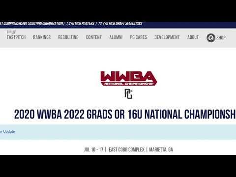 Video of Walker Enck 2022 WWBA 16U 2020