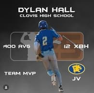 Dylan Hall Baseball recruiting profile image