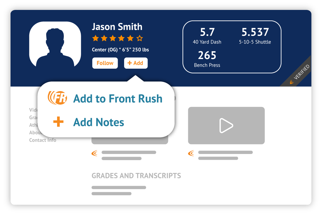 Our Coach Product Find and Evaluate Quality Recruits