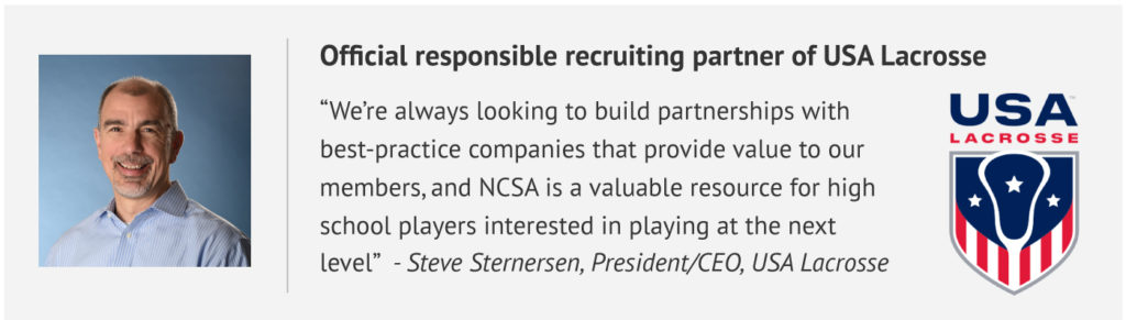 Official responsible recruiting partner of USA Lacrosse