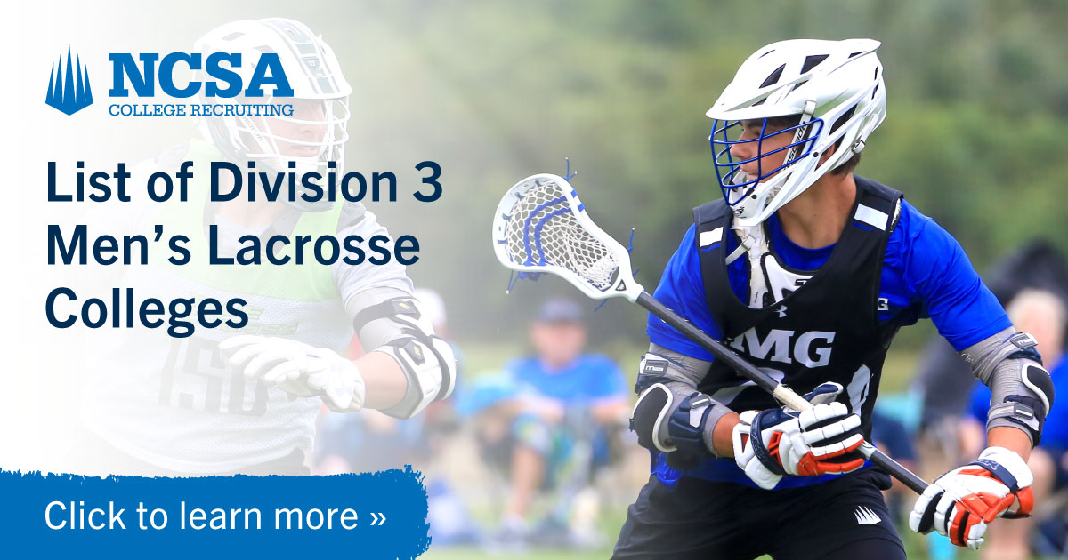 Men's D3 Lacrosse Schools A Complete List (2023)